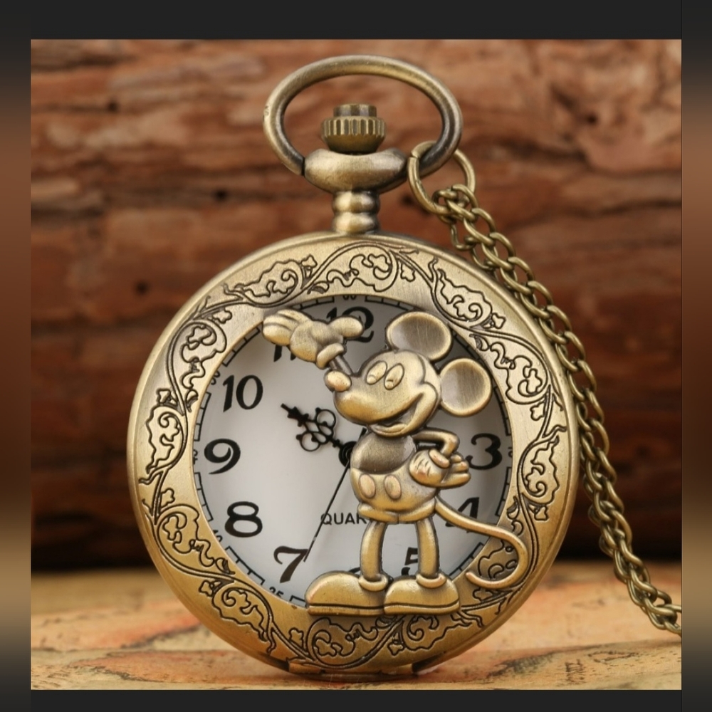 New Disneys Mickey Mouse Pocket Watch.  Other Mickeyand Minnie Regular Watches,
